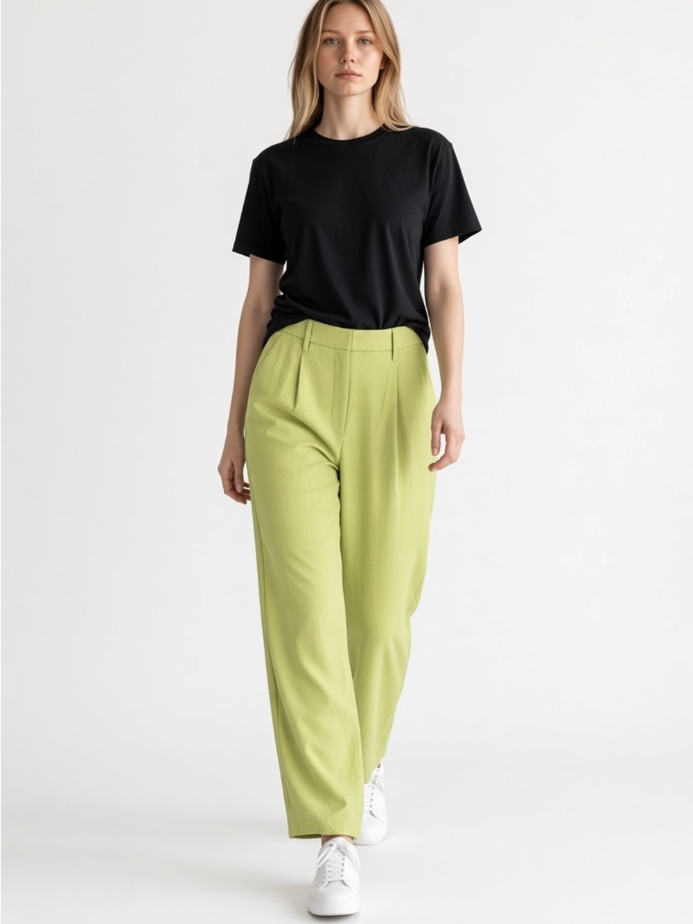 Abercrombie & Fitch Sloane II Tailored Wide Leg Pant size 10 Long in Green